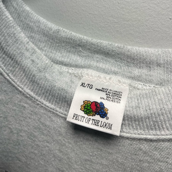 90s vintage crewneck graphic comedy hunting sweater made in Canada XL - Picture 4 of 7